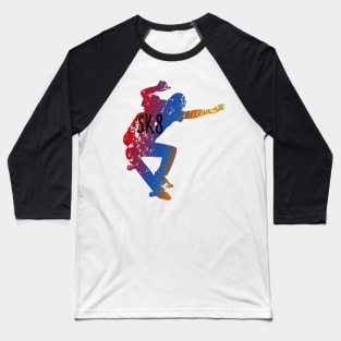 Skateboarding SK8 Skater Baseball T-Shirt